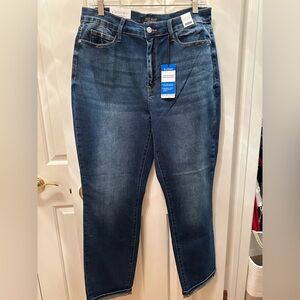 Judy Blue Women's Boyfriend Jeans - Dark Blue